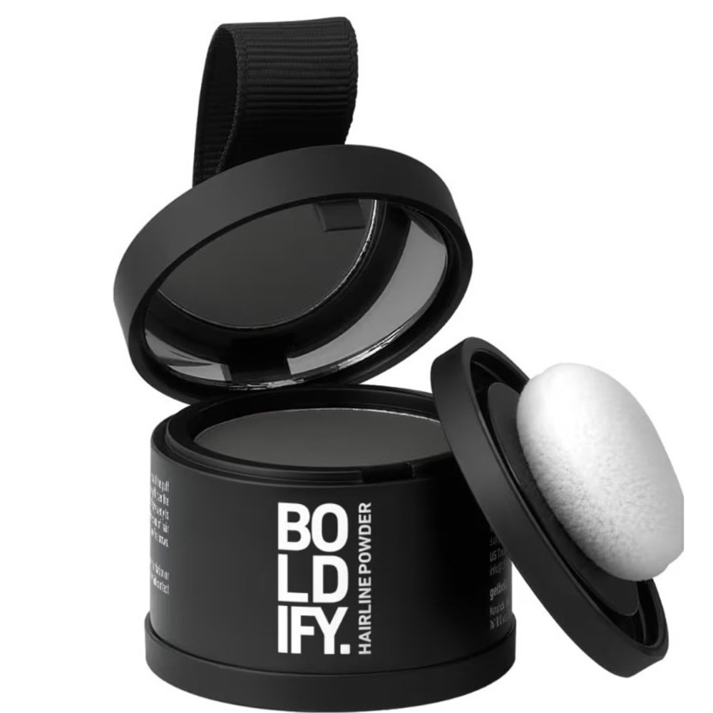 Boldify Hairline Powder, Root Touch Up Hair Color Dark Gray 4g